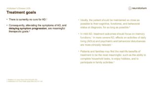 Alzheimers Disease – Treatment Principles – slide 4